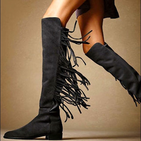 Stuart Weitzman MANE OTK Boots In MOSS GREEN - Picture 16 of 17